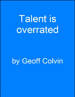 Talent is Overrated by Geoff Colvin.pdf